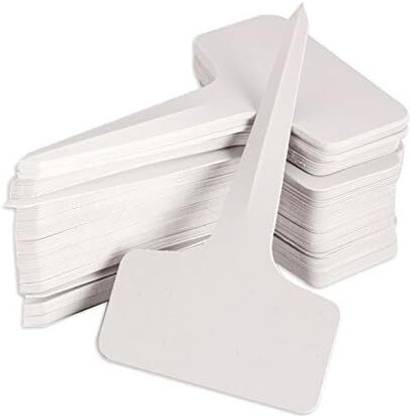 ORTIZA 100pcs White Plant Label Plant Name Tag PP Plastic Reusable Plant Name Tags Garden Tool Kit