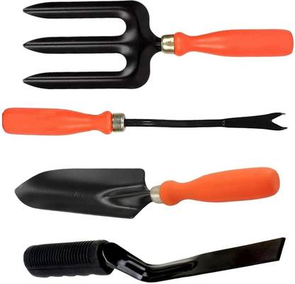 Plumcot Gardening Hand Tool Kit (Weeder, Big Trowel, Hand Fork, Khurpi Garden Tool Kit