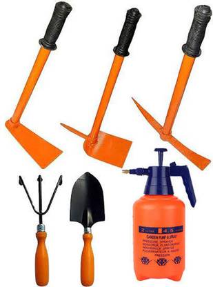 GREEN TOUCH Garden Tool Set Includes,Garden Hoe,Garden Tiller,Harden Hand Hoe,Garden Spray Garden Tool Kit