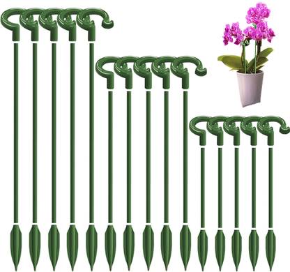 SUPVOX 15pcs Plant Stakes Wire Plant Stake Flower Support Stake Rings Plant Support Garden Tool Kit