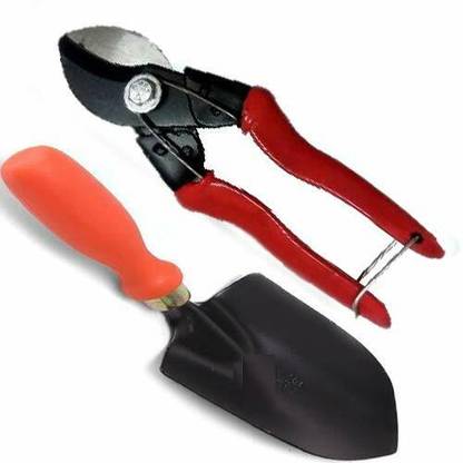 IBEX Garden Scissors Pruning Bypass Secateurs and Garden Trowel Garden Tool Kit