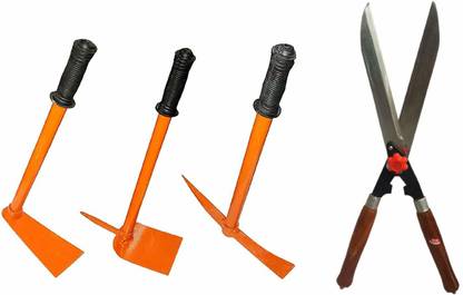 Plumcot Garden Tool Set, Hoe Set Includes Hedge Shear Garden Tool Kit