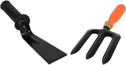 IBEX Hand Digging Tools Set (khurpi + Weeder) (Trowel Set of 2) Garden Tool Kit