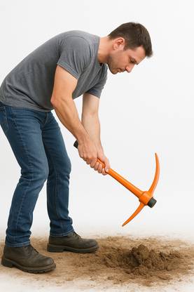 EVERGREEN Heavy-Duty Pickaxe Garden Tool Kit