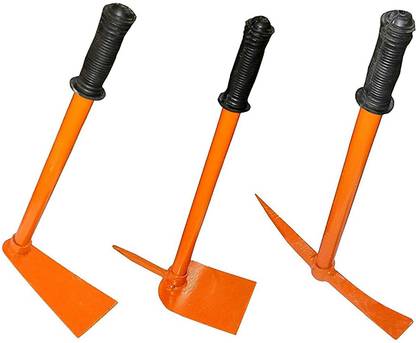 Manogyam Premium 3PCS of Garden Tool Includes, Garden Hoe, Garden Tiller, Harden Hand Hoe Garden Tool Kit