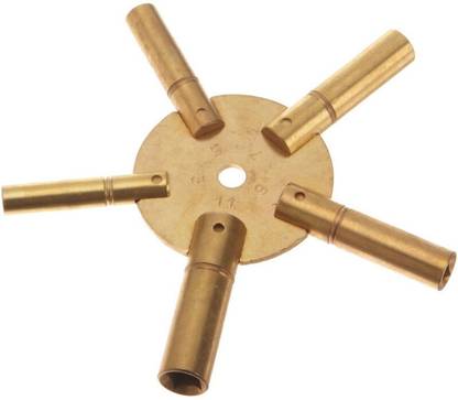 BRASS BLESSING LARGE - Clock Winding Key - Brass, Odd Number (5186) 1-piece Watch Repair Kit