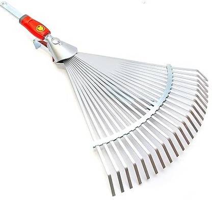 WOLF GARTEN Adjustable Broom UC-M Clean Up of Lawn and Yard, Garden Leaf Rake, and Roof Garden Tool Kit