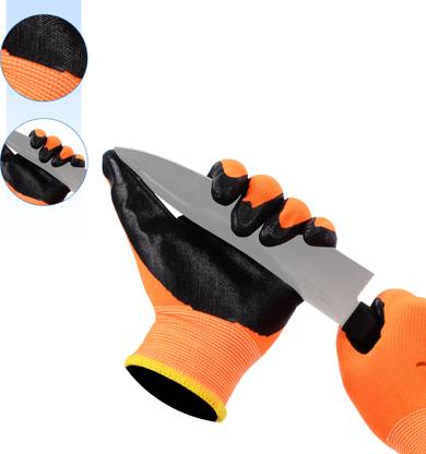 Spotview Anti Cut Safety Hand Gloves (1 Pair) for Maintenance Work Gardening Shoulder Glove