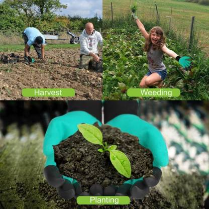 RBGIIT Garden Gloves with Claws for Pruning Digging Planting GG-108 Gardening Shoulder Glove