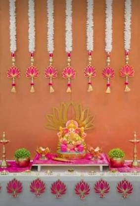 Nutts Backdrop Setup Artificial Flower , Garland
