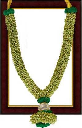 AGS 12*18 SIZED PHOTO FRAME CARDAMOM GARLAND JASMINE DESIGNED CARDAMOM Garland