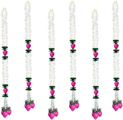 Tia Crafts Lotus Flowers Garland Decoration for Home Decor(Large - 5 feet) Garland Garland