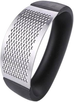 Evervibe Stainless Steel Rocker Garlic Press | Manual Crusher Tool for Kitchen Garlic Press