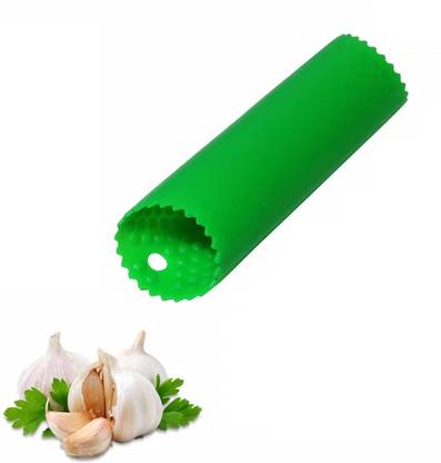 Upkaranwale Garlic Peeler Easy and Quick to Peel Garlic Cloves with Silicone Tube Roller Garlic Press