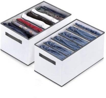 QUAIL 7 Self Drawer 7 Grids Washable Portable Closet Organizer Storage Box Foldable Closet Drawer Organizer