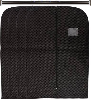 AARON INC Coat Cover, Blazer cover, Jacket Cover Men's Coat Blazer Cover Foldable Garment Bag Cover High Quality Embossed Blazer cover Black Pack of 4