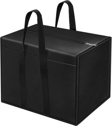 STORITE Big Underbed Storage Bag Foldable Large Bag Big Organizer for Clothes, Blankets & Documents Zipper Closure and Handle - 57x40.5x36.8 cm
