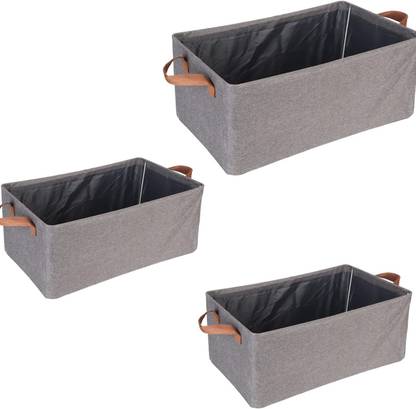 VENDIFY set of 3 Cloth Organizer for Wardrobe Cloth Storage Box saree cover storage bags clothes organiser cloth storage bag storage box for clothes cloth storage storage organizer box for cupboard