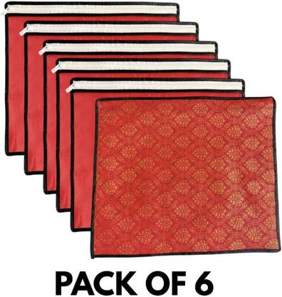 JAIMIN CRAFT A Premium Transparent Saree Packing Bags – Zip Closure RD3
