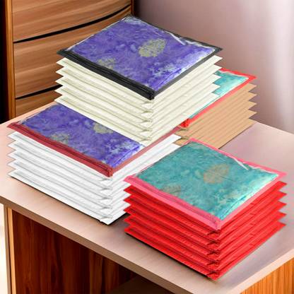 KUBER INDUSTRIES Plain Non Woven Single Packing Saree Cover 24 pcs Set (Multi) ,CTKNEW124 CTKNEW0124
