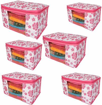 Fancy Walas Presents non woven saree cover storage bags for clothes FW0031_PNK_PK06