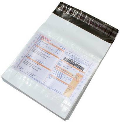 PLEXI Secured courier bags/ sales envelopes Polybags for Shipping/ Packing jacket with POD 60 microns 8 x 10 inches ( Pack of 100 ) Security Bag