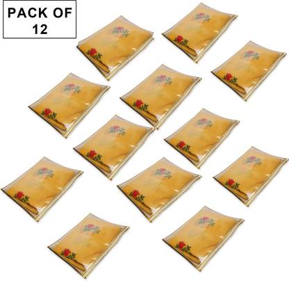 GIBI Saree cover pack of 12 Transparent bow Pack of 12