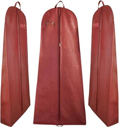 UjalaMultipack Wedding Lehenga Storage Bags Long Gown Garment Storage Hanging Clothes Cover Travel Garment Storage Bag for Gown Long Dress Bridal Zipped Non Woven Fabric pack of 01