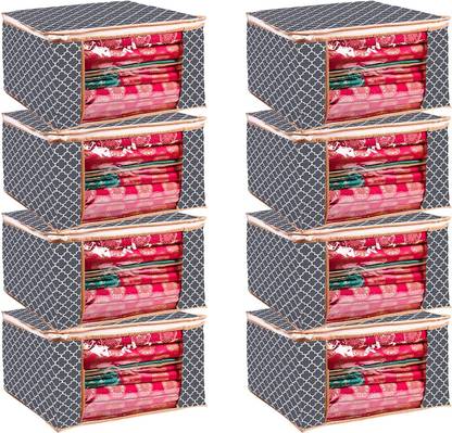 DCI Lehenga cover Wardrobe Organizer for Clothes Zipper Clothes Organizer with Transparent Window