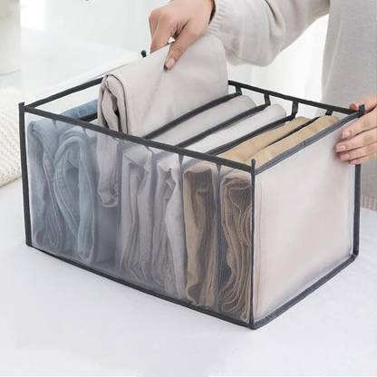 SYATIR 7 Grid 7 Grid Transparent Closet Clothes Organizer Home & Kitchen CTZ-09