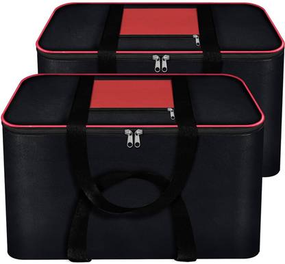 K2Creations 5 Multipurpose Underbed Foldable bag Zipper Closure Strong Handle Clothe Organizer KCB102_PACK02