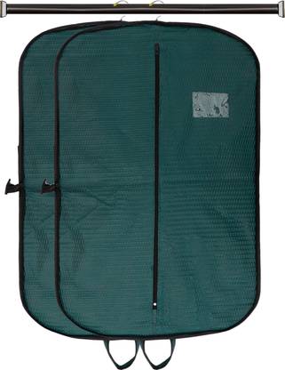 Ankit International Suit Cover, Coat Cover, Blazer cover, Jacket Cover Men's and Women's Suit Cover Blazer Cover Foldable Garment Cover Bag Premium Quality Embossed Suit cover Green Pack of 2