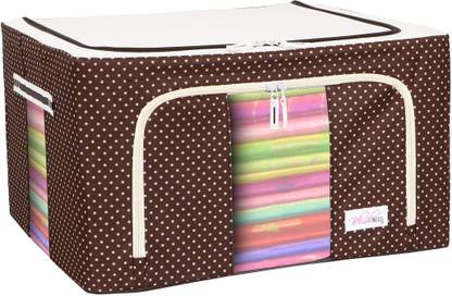 BlushBEES Living Box Storage Boxes for Clothes, Large Saree Cover Bags 55 Litre, Pack of 1,