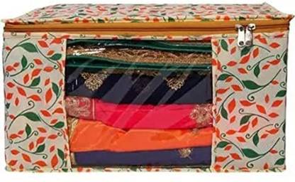 Harvik International for wardrobe Black Polka Dot Saree Cover Pack of 1 saree cover fancy saree cover with zip combo offer low price & cloth organizer for wardrobe Black Polka Dot Saree Cover Pack of 1