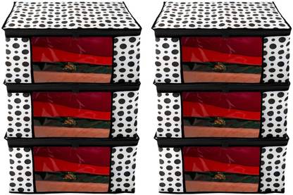 BB BACKBENCHERS Pd Non- Woven Saree Cover With Transparent Window Set Of 6