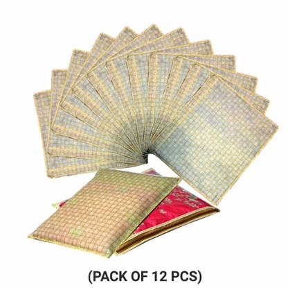 VYORA PREMIUM SINGLE SAREE / CLOTH / GARMENT COVER (PACK OF 12) B_SINGLE_GO_12