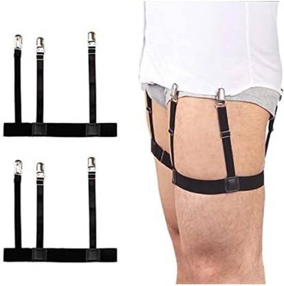 JS Enterprises ™ Shirt Stays For Men, Shirt Holder For Men, Adjustable Elastic Shirt Garter