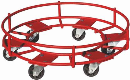 Familia Multifunction Premium Steel Movable|6 Wheels Gas Cylinder Trolley