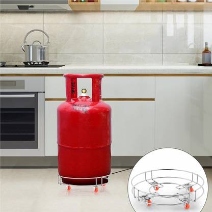 RBGIIT Heavy Duty Stand Anti-Skid Design Multipurpose Trolley Portable Utility Stand Gas Cylinder Trolley