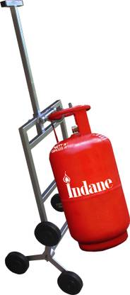 Nimton Stair Climbing Gas Cylinder Trolley (4 Inch Rubber Wheels) Gas Cylinder Trolley
