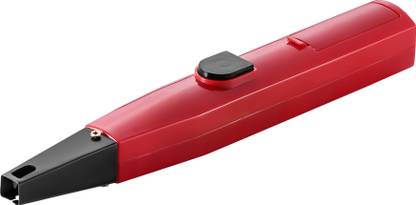 SMART LINE Red Jiffy Gas Lighter, Battery Operated Continous 5000+ Sparks, Plastic Electronic Gas Lighter