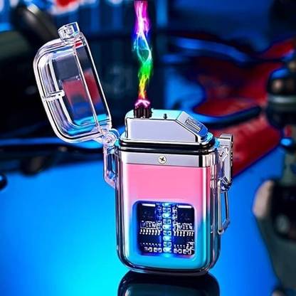 Auslese Dual Arc Plasma USB Rechargeable Lighter with LED Torch transparent lighter arc lighter Pocket Lighter