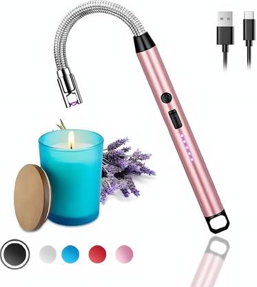 VOXEL Flameless Windproof USB Gas lighter 360 deg Flexible Neck Arc lighter VS126 Steel Electronic Gas Lighter