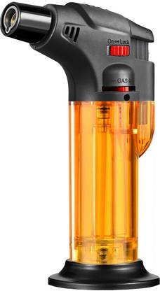 VIOVI Yellow Jet Flame Lighter Windproof Torch Lighter Multy Utility Kitchen Lighter Plastic Gas Lighter