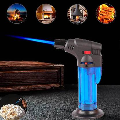 Purshotum Zone Double Flame Refillable Butane Gas Torch Lighter Plastic Gas Lighter