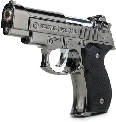 stupefying Pocket Gun Shape Cigarette/Gas Lighter For travel Steel Gas Lighter