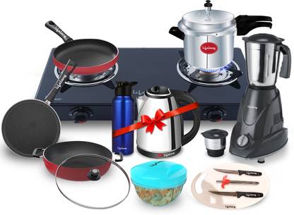 Lifelong LLCMBGS01 2B Family Pack Combo Glass Manual Gas Stove