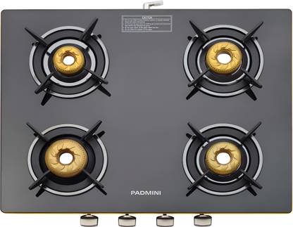 PADMINI 4 GT GOLD (AUTO IGNITION) Glass Automatic Gas Stove