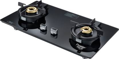 Prestige Svachh Efficia-02 AI|8mm Thick superior Toughened Glass|Cast Iron Pan Support Glass Automatic Hob