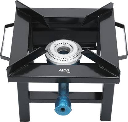 Avni Single Burner Commercial Gas Stove Small Size Gas Bhatti 10x10x8 inch Iron Manual Gas Stove